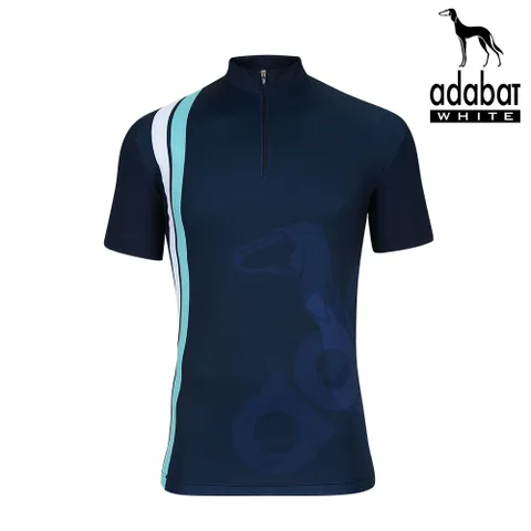 아다바트화이트 남성 반팔카라티 A8M-MTS167 네이비