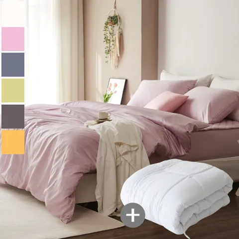 60수사틴 순면이불 침구풀세트 이불솜LK라지킹 5컬러