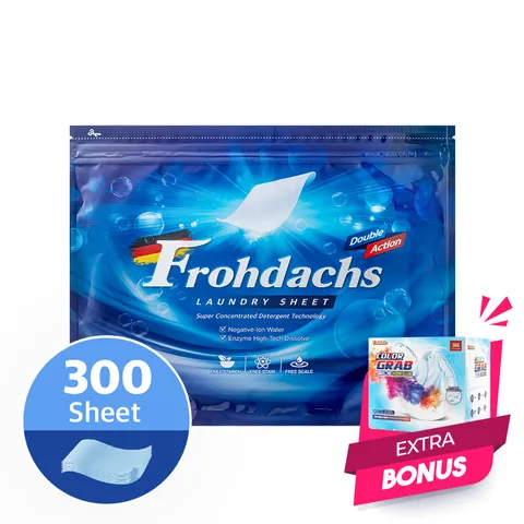 시트형 종이세제 세탁세제 300매+컬러그랩 이염방지시트 40매