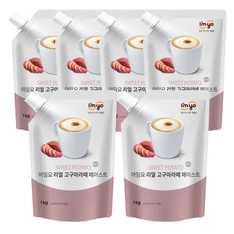 아임요 리얼 고구마라떼 페이스트 1kgx6개