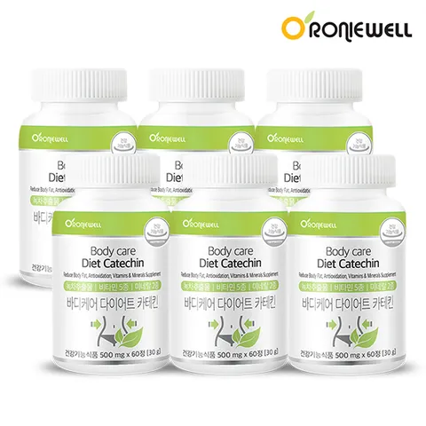 로니웰 바디케어 다이어트 카테킨 500mg 60정 6개 6개월분