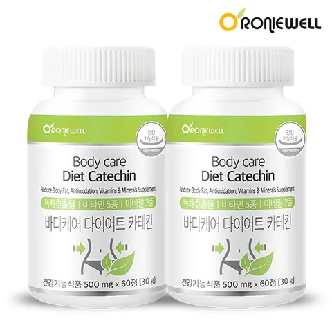 로니웰 바디케어 다이어트 카테킨 500mg 60정 2개 2개월분