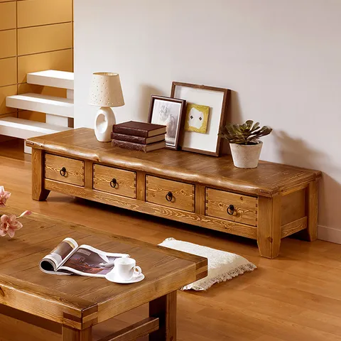 [마루엔개비] 우리목 거실장 170 원목가구 TV장 문갑