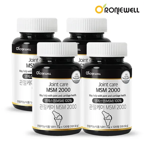 로니웰 관절케어 MSM 2000 1,011.5mg 120정 4개 8개월분