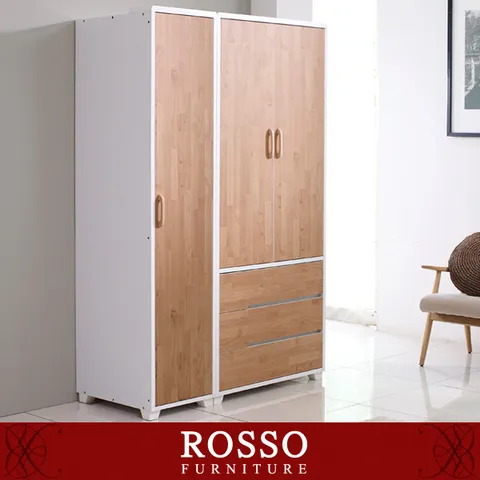 베리떼1200 3서랍선반장롱세트