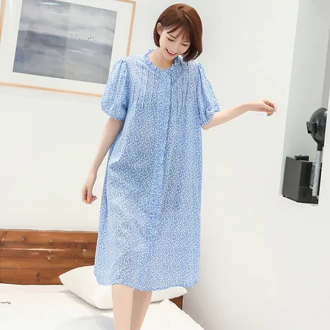 [시골양품점] 프릴 오픈형 반팔 면원피스[EMP135] 핑크,블루