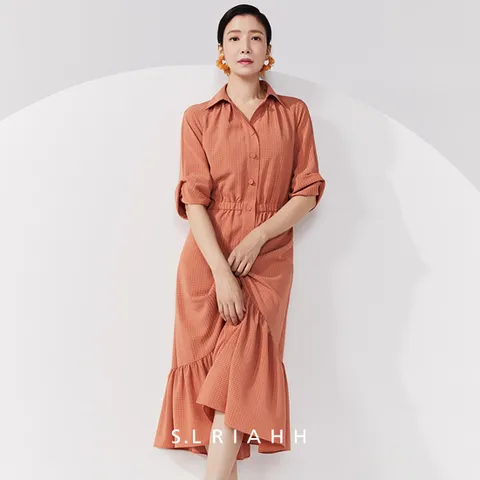 [S.L.RIAHH]에셀리아 21SS 튤체크 썸머 원피스