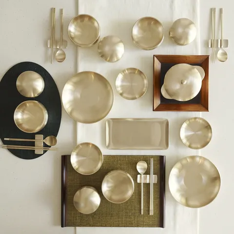 [쿠팡] 놋담 방짜유기 차림 4인 반상기세트 보자기 선물포장+원