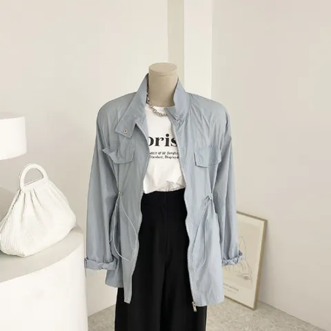 [브리치] 허니제이 / 봄바람 바이오 스트링 바람막이 야상 점퍼