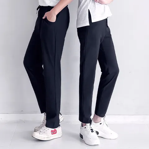 [그로우앤더] 남녀공용 아이스 스트링 배기팬츠