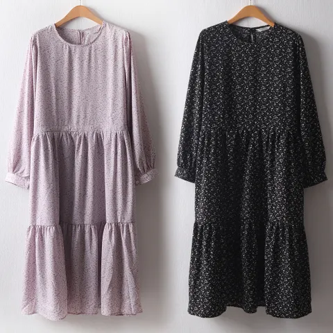나야홍 LY 페이지새틴셔링원피스 D119H103 여성 큰옷