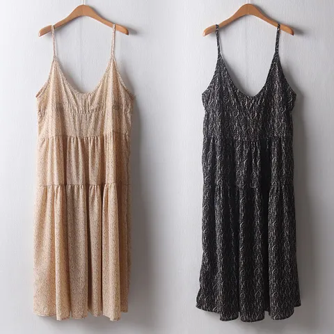 나야홍 YP 페이즐리캉캉끈원피스 D104H103 여성 큰옷