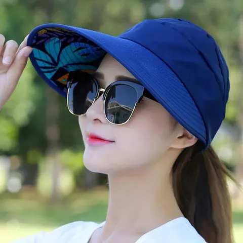 리빙에디션 여성 돌돌이 모자 썬바이저 휴대용 썬캡 여름 햇빛