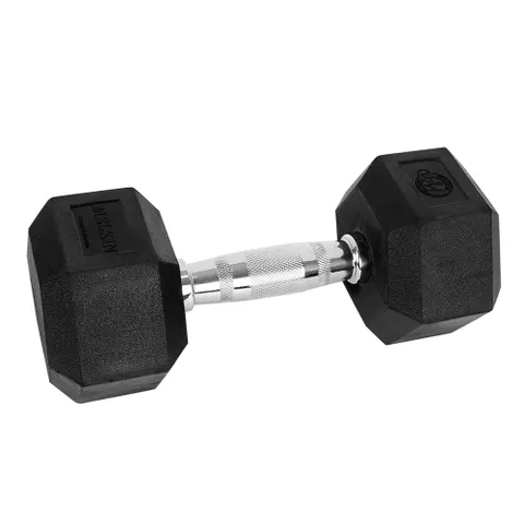 멜킨 육각 덤벨 고급 고무 아령 9kg 헬스 운동 기구