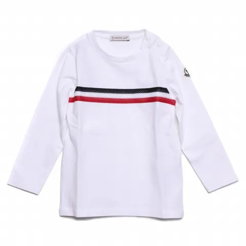 21SS MAGLIA 삼선 긴팔 티셔츠 8D71420_8790A_001_21S