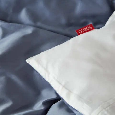 에스데코 60수사틴순면 블루투톤이불커버 명품호텔침구LK