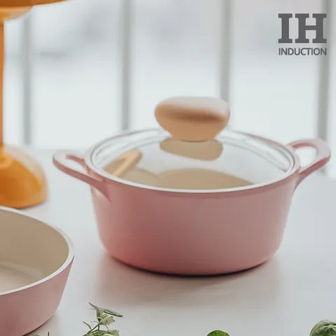 네오플램 레트로 인덕션냄비 양수18cm_IH