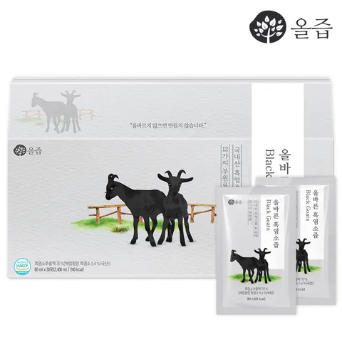 올바른 흑염소즙 80ml x 30포 1박스