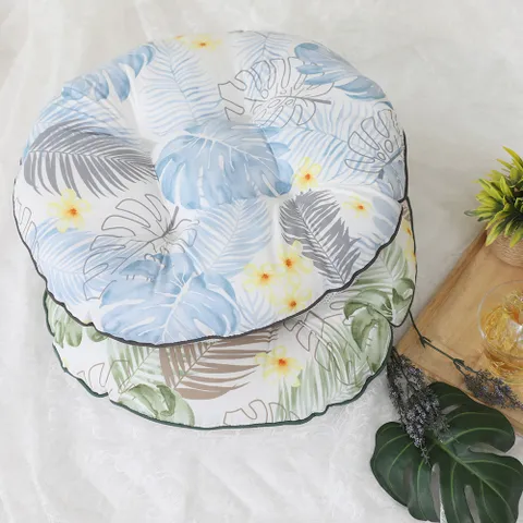 이솔홈 몬스테라 세미 원형방석 M