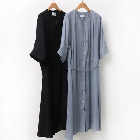 빅사이즈사랑해요 A033L104 여리핏 트렌치 원피스 IR