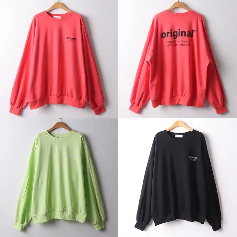 나야홍 KY 컬러쭈리라운드맨투맨 D190H103 여성 큰옷