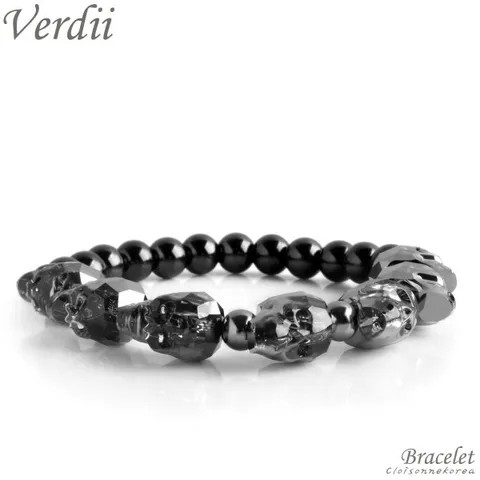 클루아조네코리아 팔찌 티타늄 테라헤르츠 스와로브스키 스컬 Ve