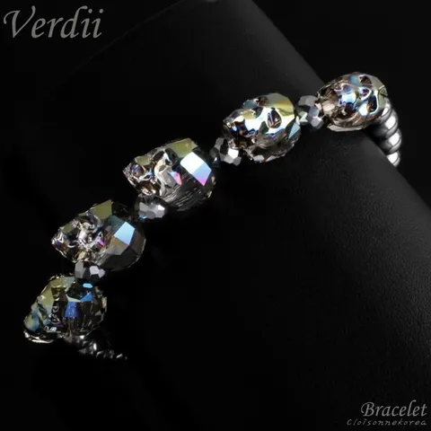 클루아조네코리아 팔찌 테라헤르츠 스와로브스키 스컬 Verdii TR
