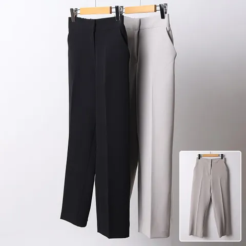 빅사이즈 옷 세미와이드일자슬랙스 21D412C 여성의류