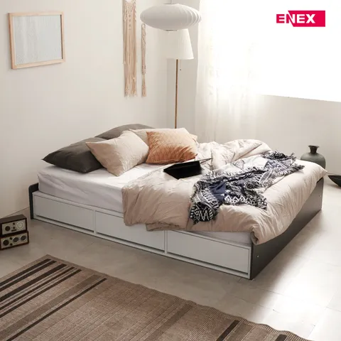 [에넥스]클린 수납형 침대SS-호텔식투인스매트리스