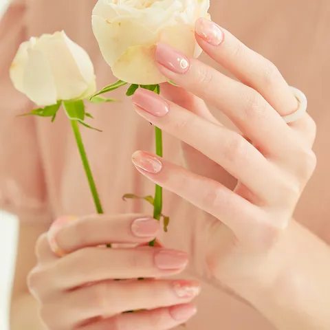 엣지유 핑크 발레아쥬 붙이는 셀프 젤네일