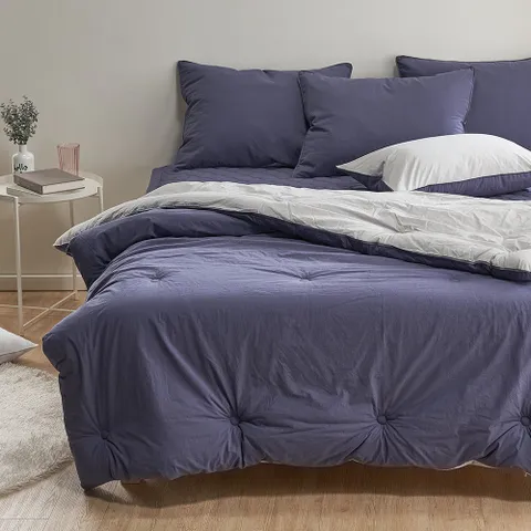 [더와이] 마일드 오가닉 피그먼트 차렵 이불 패드 베개세트 Q