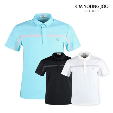 김영주스포츠 남성 여름 반팔 골프티셔츠 LB1M409