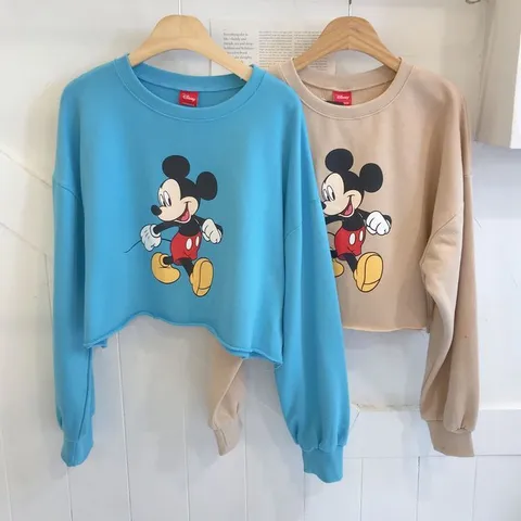 [브리치] 보블리에 / 크롭 Mickey 맨투맨