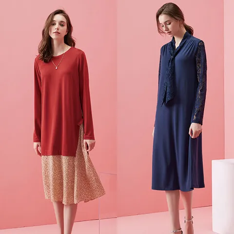 C.  텐션 레이어드 원피스 3종 택 1