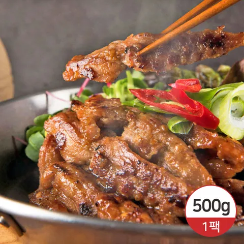 닭 특수부위 국내산 양념 닭목살 구이 500g x 1팩