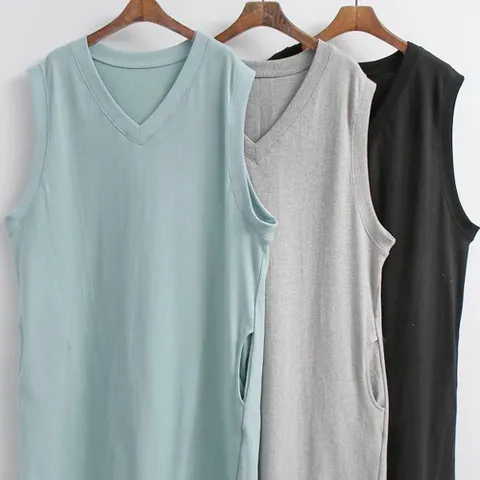 빅사이즈 옷 코튼브이민소매원피스 21D524R 여성의류