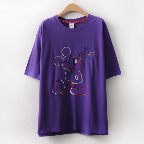 아이우먼 미키자수라운드반팔 MN5899M105 빅사이즈