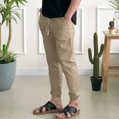 [브리치] 더제이엘 / 9부 린넨 바지 남자 여름 스판 조거 마 팬츠