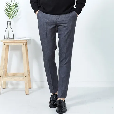 [브리치] 넛지어패럴 / 남자 뒷밴딩 스트라이프 겨울 슬랙스