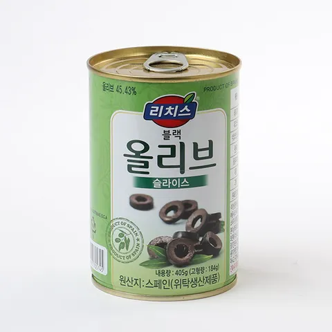 리치스 슬라이스 블랙올리브 405g
