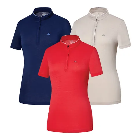 만다라 여 KST0558W 스판 통기성 여성  등산 반팔 반집업 티셔츠