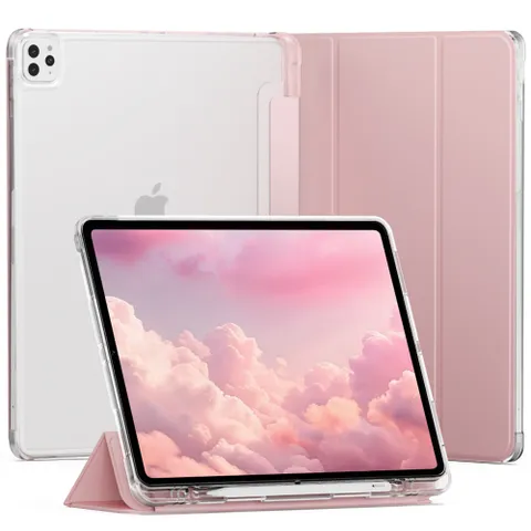 아이패드 12.9인치 프로 6세대 5세대 4세대 3세대 퓨어디펜스 펜슬 수납 스마트커버 투명 케이스