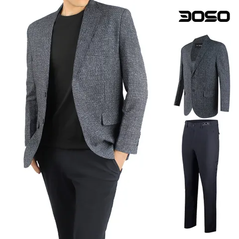 비즈니스캐주얼 남성 봄/여름 자켓+정장바지 세트/LSEC+BMFA