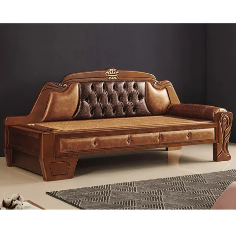 더리드 경인 흙돌침대 KW1246 홍맥반석 카우치소파