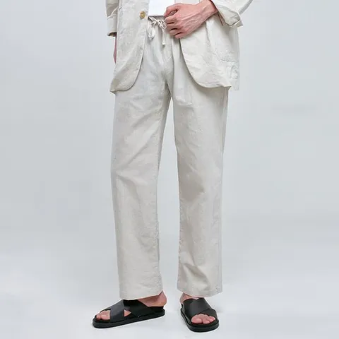 [하프클럽/탑보이]베리 린넨 밴딩 팬츠 WP004