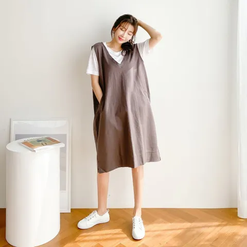 빅사이즈 106 핫썸머브이넥마원피스 DBNE356