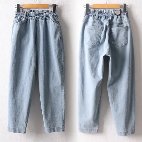빅사이즈 106 쿨아이스데님배기팬츠 DLOD538