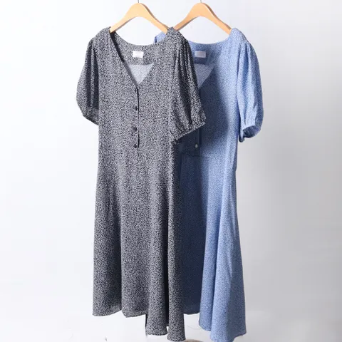 빅사이즈사랑해요 D587L106 썸머해봄브이넥원피스 CH