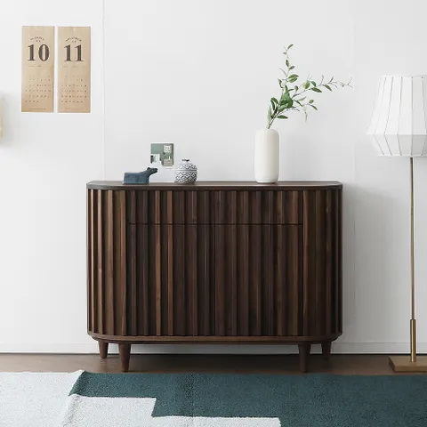 헤리티지월넛 L형 수납장 1200