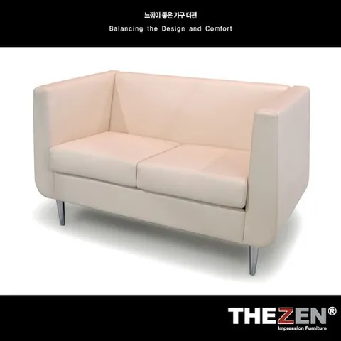 더젠 세이프 고급스틸프레임 인조가죽 2인용소파 / 쇼파